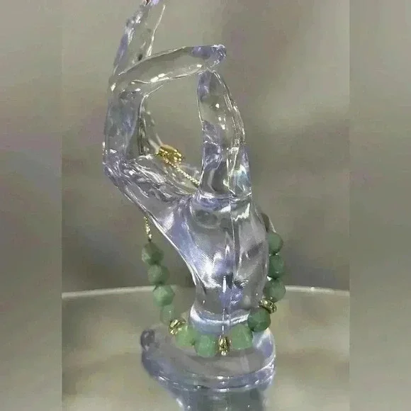 💎Vintage light jade green colour bracelet - Picture 3 of 13